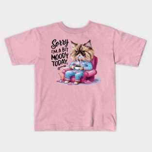 Sorry I'm a Bit Moody Today Cat Kids T-Shirt